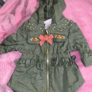Baby denim khaki jacket